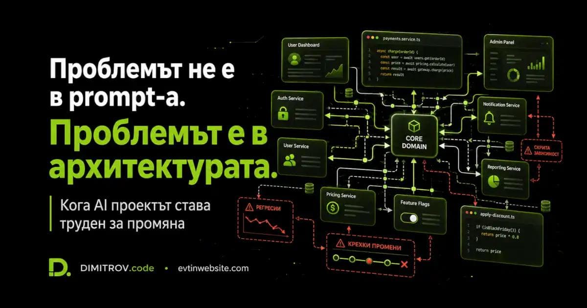Защо всяка нова AI промяна започва да чупи сайта ти