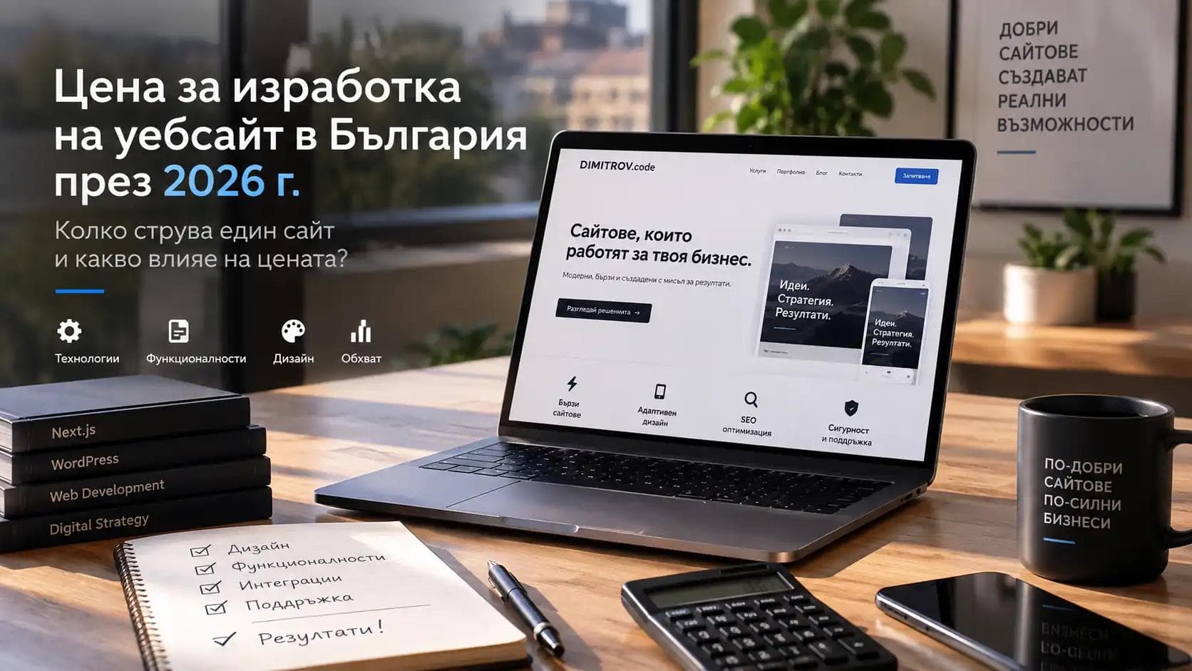 Цена за изработка на уебсайт в България през 2026 г.: колко струва един сайт?