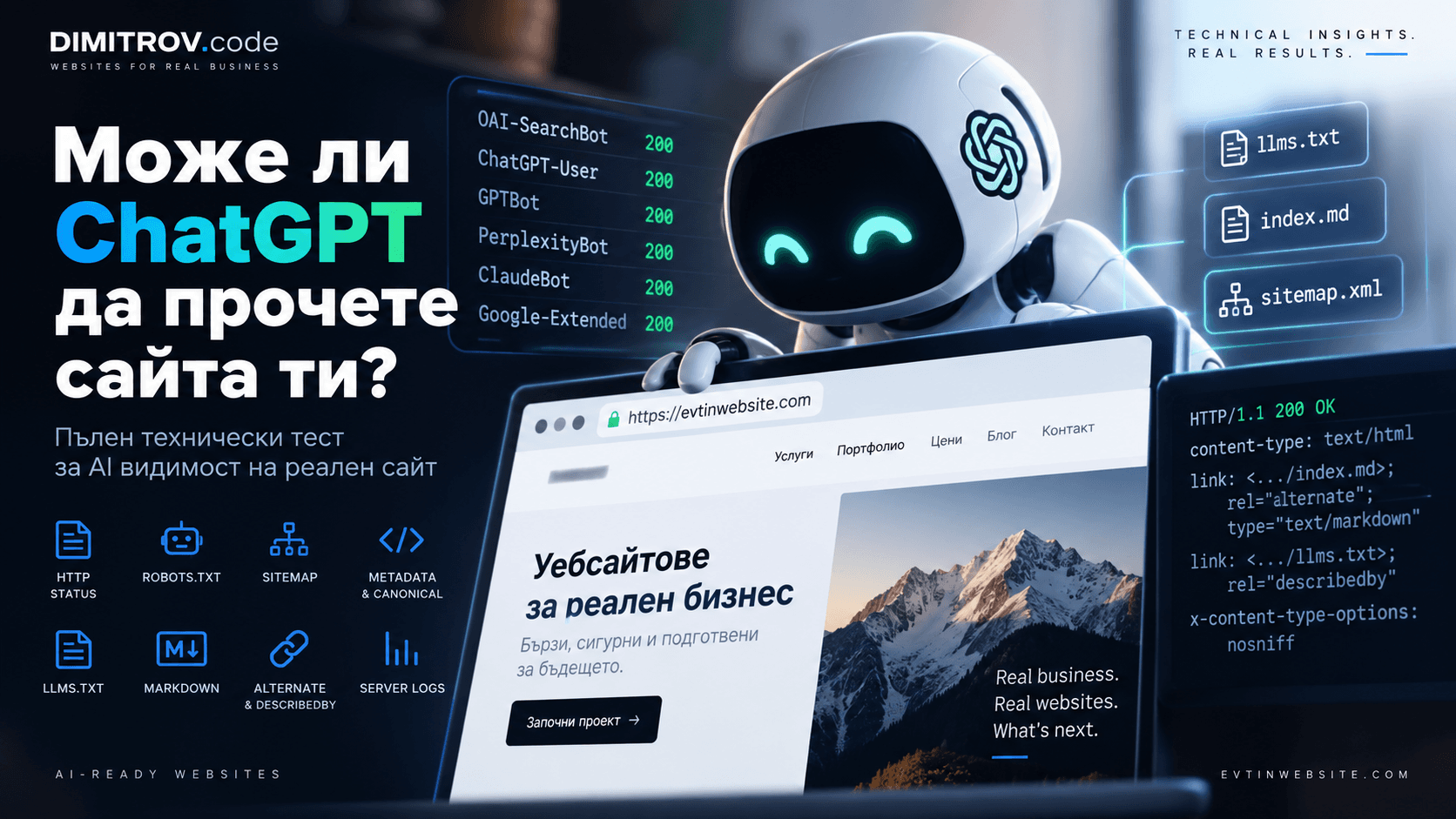 Може ли ChatGPT да прочете сайта ти? Какво виждат AI системите