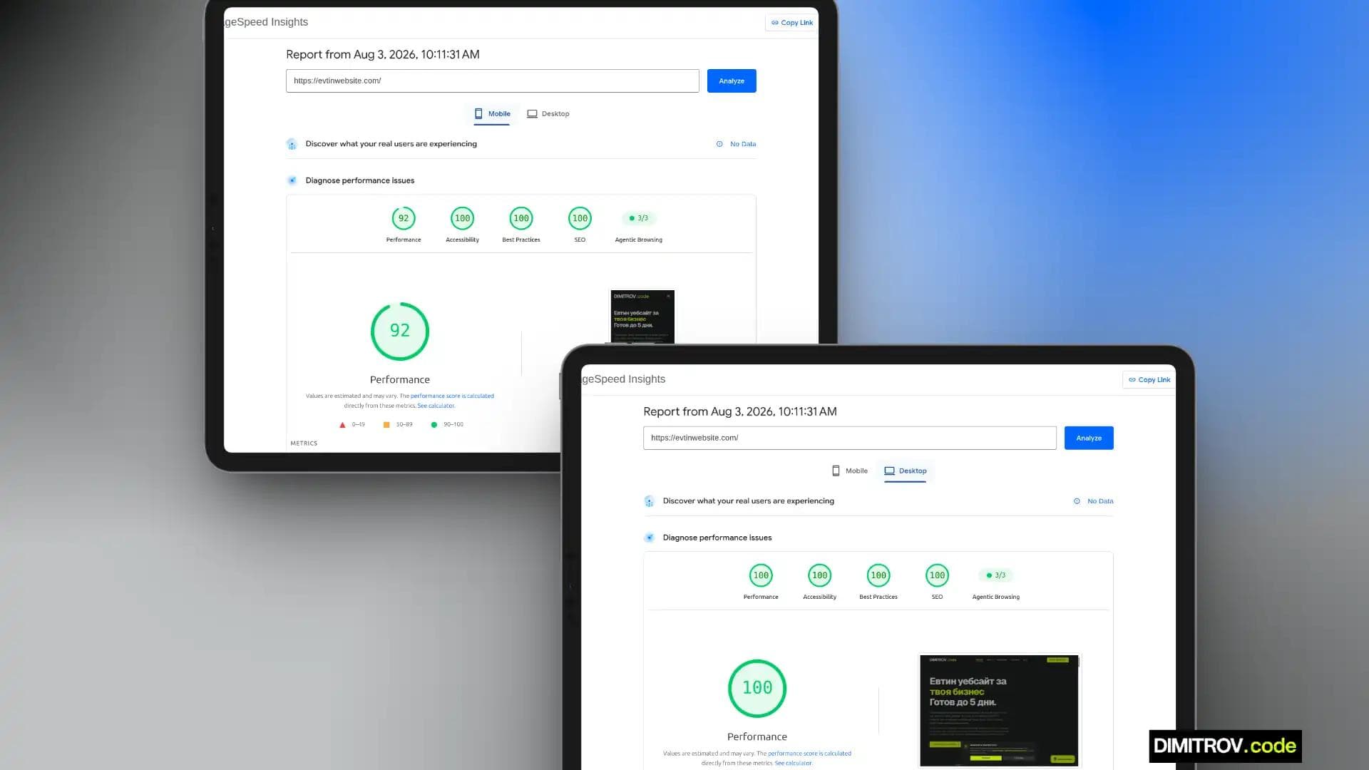 evtinwebsite.com PSI резултати
